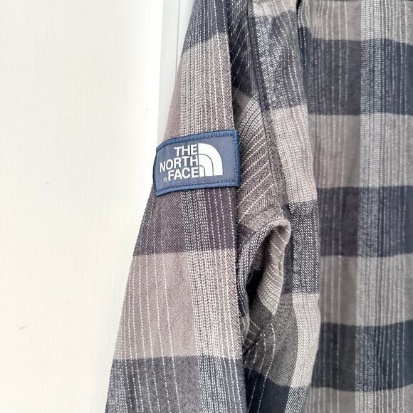 The North Face Grey Striped Stayside Chamois Long Sleeve Button Flannel Shirt XL - Picture 11 of 11